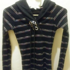 Long sleeve top with hood